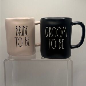 NWOT Rae Dunn Bride Groom “to be” mug set